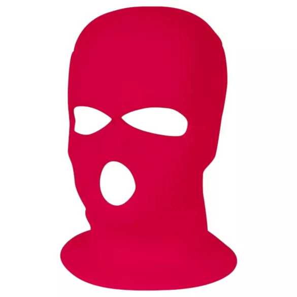 Balaclava - máscara de malha com 3 aberturas (rosa escuro)