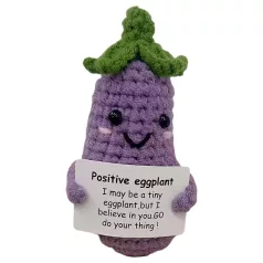 Positivo berinjela - camisinha crochê - lilás