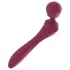 Lonely - vibrador massageador curvado - silicone vermelho