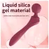 Lonely - vibrador massageador curvado - silicone vermelho