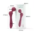 Lonely - vibrador massageador curvado - silicone vermelho