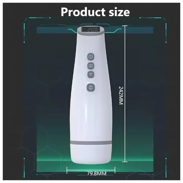 Lonely - masturbador masculino sucção aquecimento sons eróticos branco
