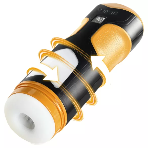 Lonely - masturbador automático rotativo e pulsante - preto