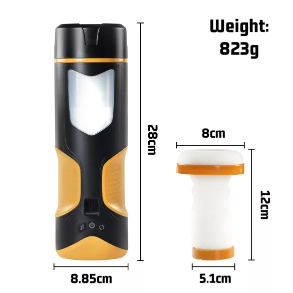 Lonely - masturbador automático rotativo e pulsante - preto