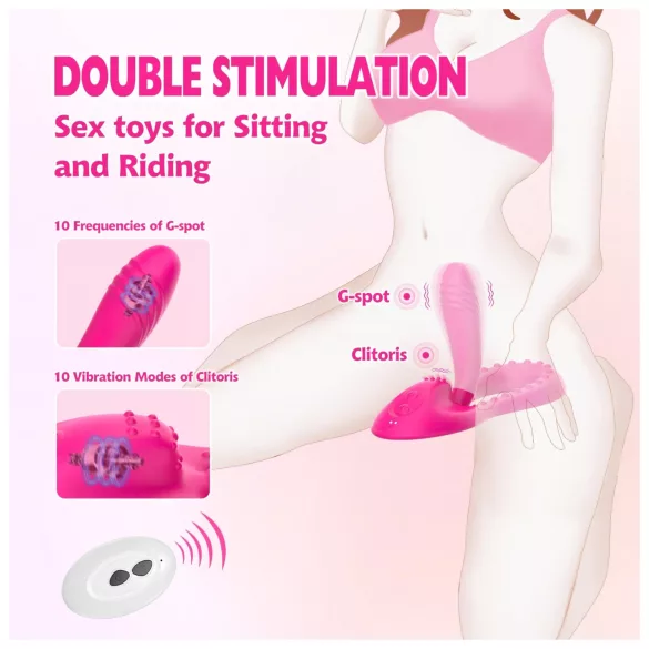 Mroow - vibrador de almofada flexível (rosa)