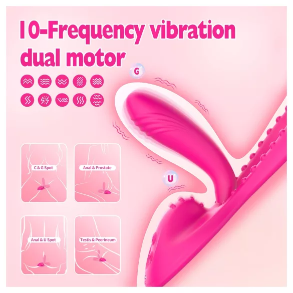 Mroow - vibrador de almofada flexível (rosa)