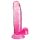 King Cock Clear 7 - Dildo com Escroto (Rosa)