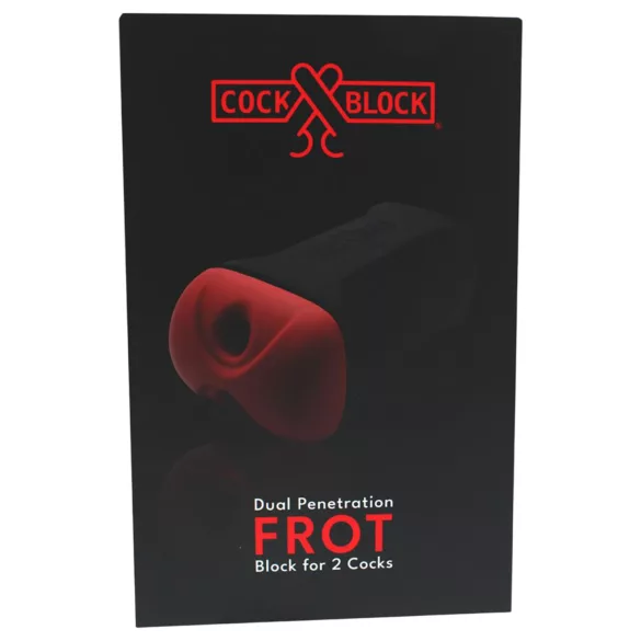 CockBlock - masturbador duplo FROT (preto)