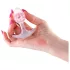 NS Novelties - plug anal pequeno transparente - silicone rosa - S