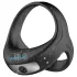 AlvUp - anel peniano e escrotal vibratório - silicone preto