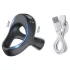 AlvUp - anel peniano e escrotal vibratório - silicone preto