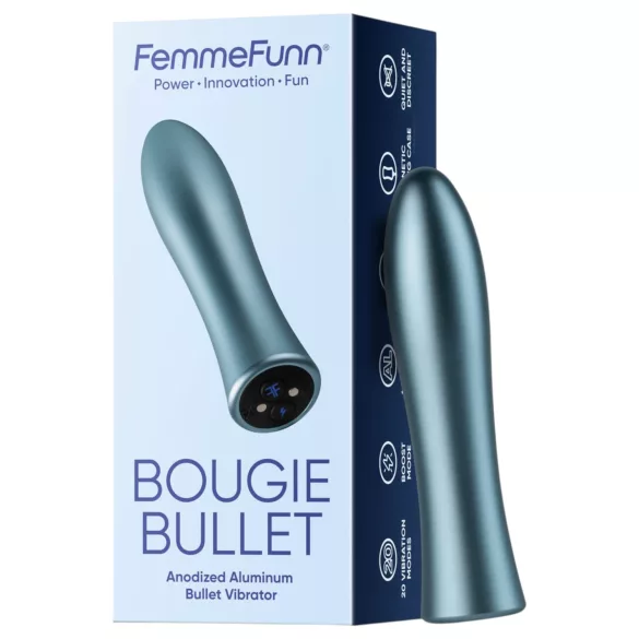 FemmeFunn Bougie - vibrador premium alumínio prateado