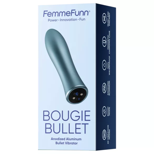 FemmeFunn Bougie - vibrador premium alumínio prateado