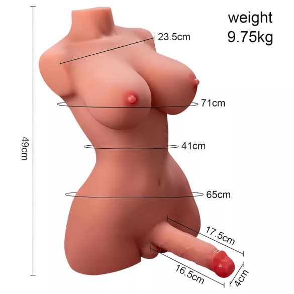 XISE - vibrador torso com função de impulso - Lady Boy