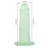 Dildo Verde com Ventosa - Coqueteis de Sedução