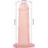 Coquetel de Desejo - Dildo com ventosa (pêssego)