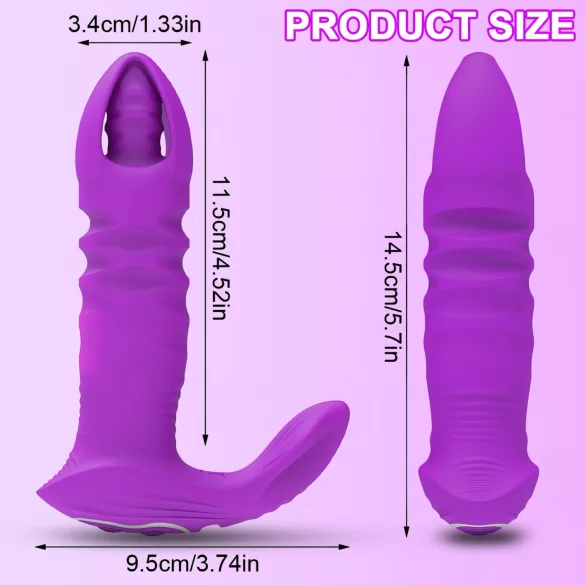 AlvUp - vibrador anal com impulso inteligente - silicone roxo