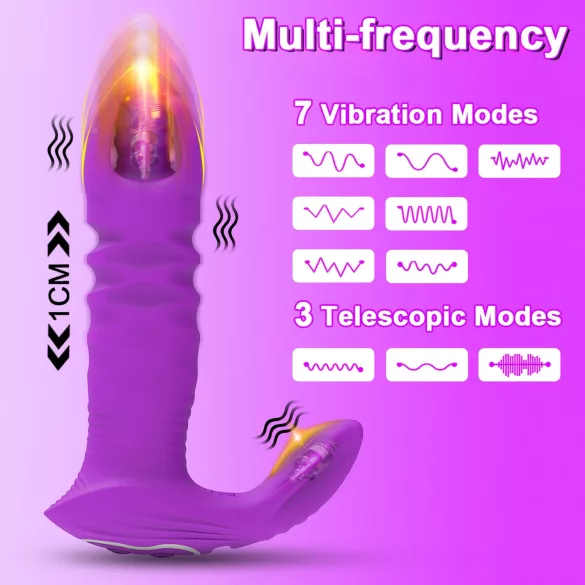 AlvUp - vibrador anal com impulso inteligente - silicone roxo