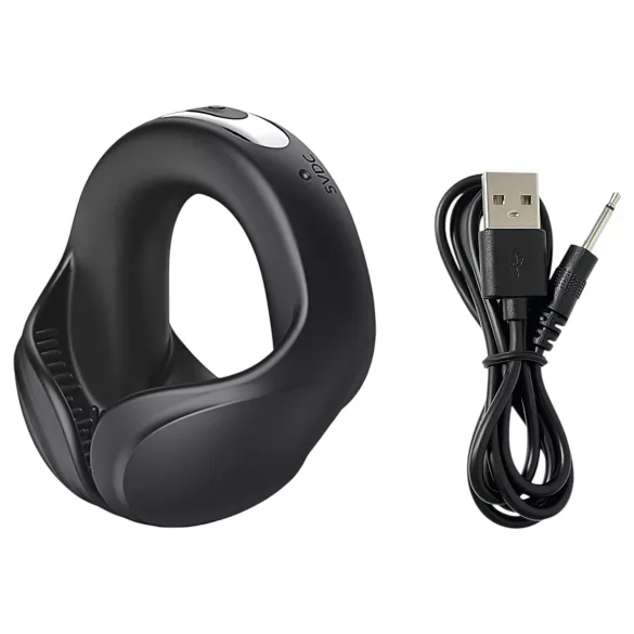AlvUp - anel peniano vibratório - silicone preto