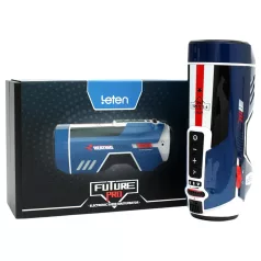   Leten SM Future Pro - masturbador elétrico aquecedor com sons e pressão (azul)