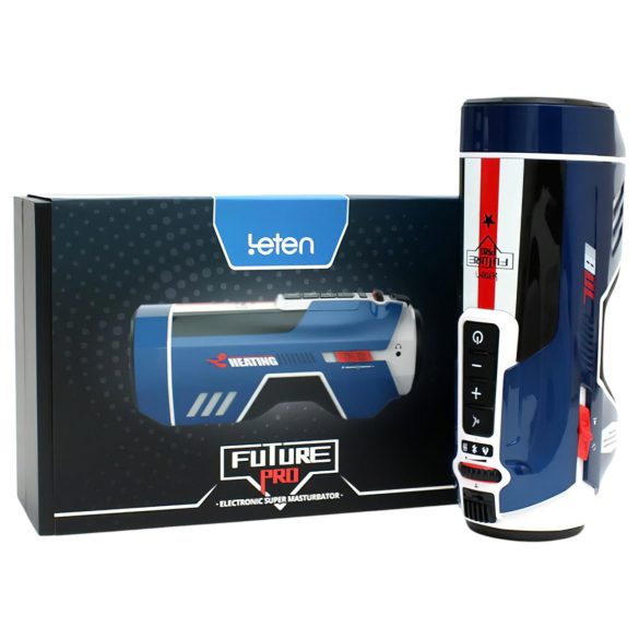 Leten SM Future Pro - masturbador impulsionador, gemidos, aperto, aquecedor (azul)