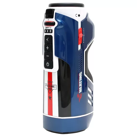 Leten SM Future Pro - masturbador elétrico aquecedor com sons e pressão (azul)