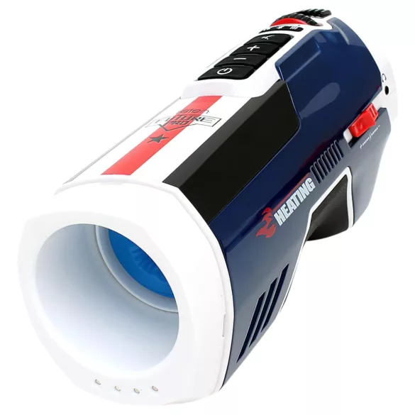 Leten SM Future Pro - masturbador elétrico aquecedor com sons e pressão (azul)