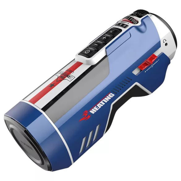 Leten SM Future Pro - masturbador elétrico aquecedor com sons e pressão (azul)