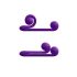 Snail Vibe Duo - vibrador recarregável 3 em 1 (roxo)