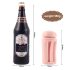 Lonely - Vagina realista em garrafa de cerveja (natural-preto)