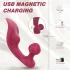 Sex HD Chomper - vibrador clitóris e anal - silicone vermelho