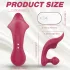 Sex HD Chomper - vibrador clitóris e anal - silicone vermelho