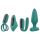 Sex HD - Conjunto vibrador com controle, 4 peças (verde)