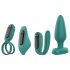Sex HD - Conjunto vibrador com controle, 4 peças (verde)