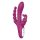 Joker Sex HD - vibrador tridente à prova d'água recarregável (roxo)