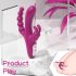 Joker Sex HD - vibrador tridente à prova d'água recarregável (roxo)