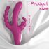 Joker Sex HD - vibrador tridente à prova d'água recarregável (roxo)