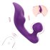 Vibrador à prova d'água para clitóris e ânus - roxo vibrante