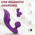 Vibrador à prova d'água para clitóris e ânus - roxo vibrante