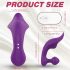 Vibrador à prova d'água para clitóris e ânus - roxo vibrante