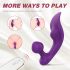 Vibrador à prova d'água para clitóris e ânus - roxo vibrante