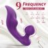 Vibrador à prova d'água para clitóris e ânus - roxo vibrante