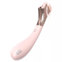   Sex HD - vibrador recarregável, resistente a salpicos com roda de estimulação (rosa)