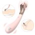 Vibrador e estimulador rosa à prova d'água!