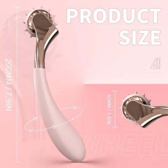 Sex HD - vibrador recarregável à prova d'água com roda de estimulação - rosa