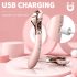 Vibrador e estimulador rosa à prova d'água!