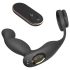 Vibrador próstato Virgil com anel peniano e escrotal (preto)
