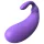 Sex HD - vibrador formato berinjela - roxo