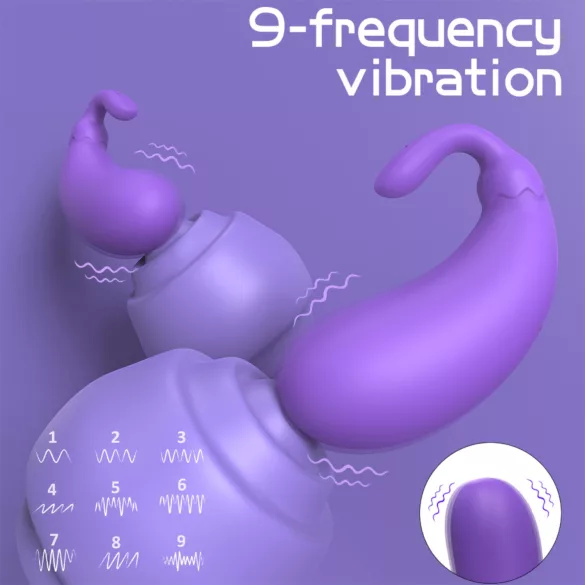 Sex HD - vibrador formato berinjela - roxo