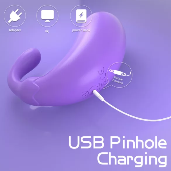 Sex HD - vibrador formato berinjela - roxo